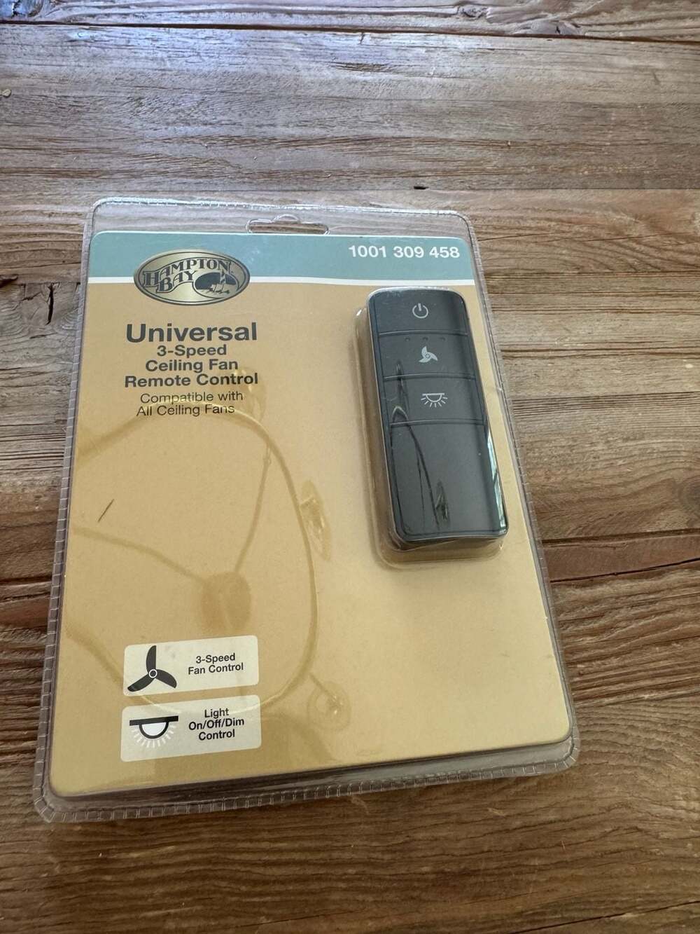 Hampton Bay Universal 3-Speed Ceiling Fan Remote Control 1001 309 458